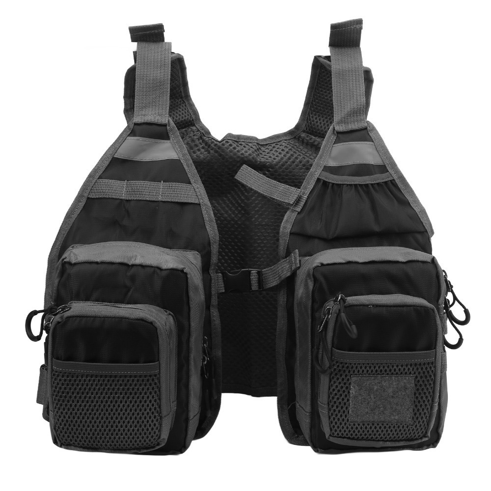 Fishing Vest - Leichte Fliegenfischerweste Mehrere Taschen Atmungsaktive Angelweste