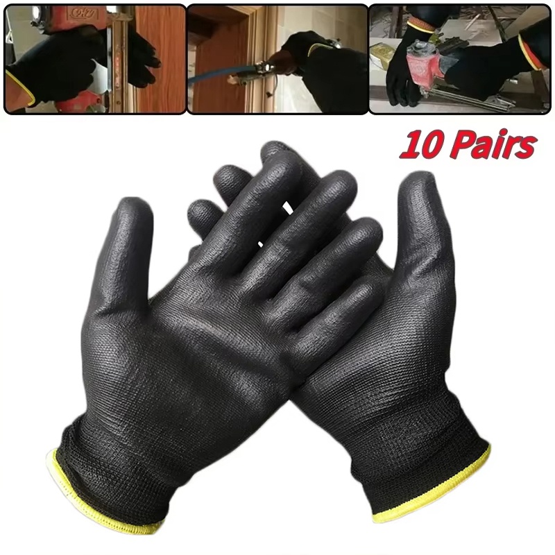 Fishing Gloves - 10 Paar langlebige, verschleißfeste Schutzhandschuhe mit